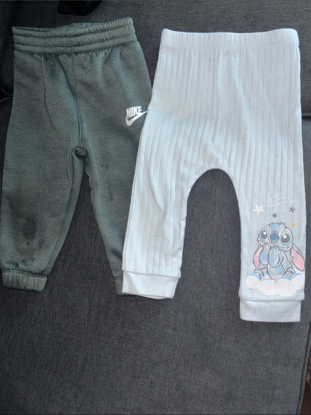 Nike Kids Green Sweatpants with White Logo